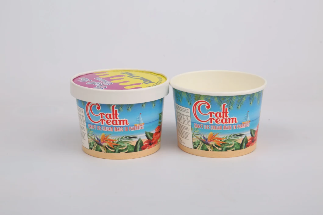 Cheap Price Paper Cup for Ice Cream with Logo Printed Soup Bowl Icecream Paper Cup