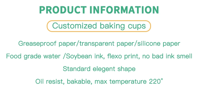 Food Grade Small Aluminium Foil Roll Mouth Baking Paper Cup Muffin