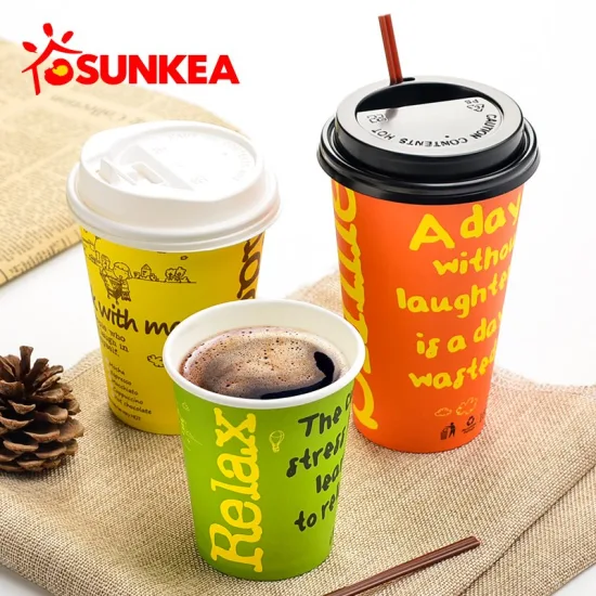 Sunkea テイクアウトコーヒーカップ蓋、ホット/コールドドリンク用使い捨てコーヒーカップ、カップ用PP/PSプラスチック蓋、プラスチックコーヒーカップ蓋、70mm使い捨て蓋